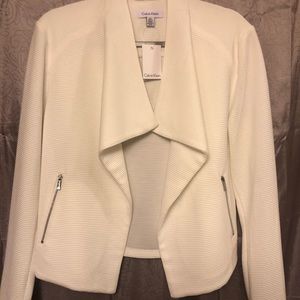 White Calvin Klein Blazer Jacket